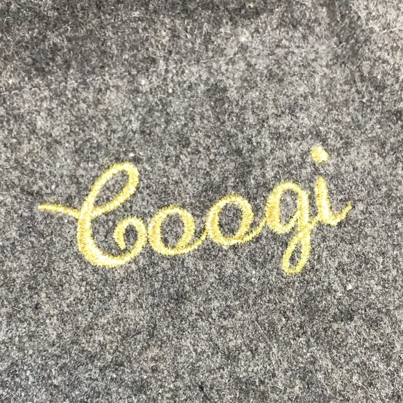 Coogi Womens Carpet Logo Rainbow Pride Full Zip Gray Wool Varsity Bomber Jacket - Picture 8 of 9